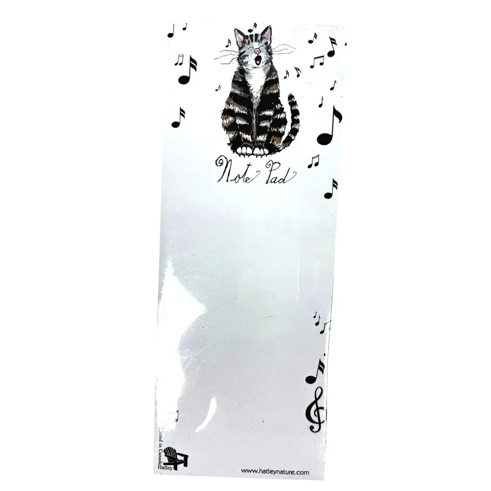Lot of 7 Cat Themed Note Pad, Note Books , Note Cards, Framed Little Picture